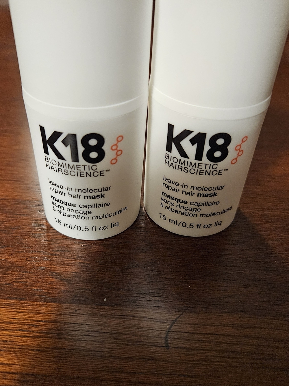 K18 Biomimetic Hairsci​ence Leave-In Molecular Repair Hair Mask - Lot Of 2